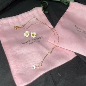 Kate spade necklace and earrings